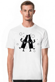 Koszulka męska jasna - Imprezowi przyjaciele