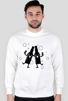 Bluza męska jasna - Imprezowi przyjaciele