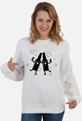 Bluza damska jasna - Imprezowi przyjaciele