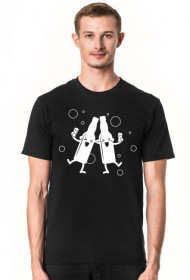 Koszulka męska ciemna - Imprezowi przyjaciele