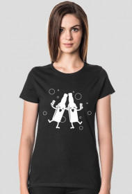 Koszulka damska ciemna - Imprezowi przyjaciele