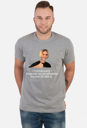 Męski T-shirt Poszukiwany Ahus | memeniwersum | memeniwershop