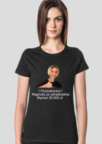 Damski T-shirt Poszukiwany Ahus | memeniwersum | memeniwershop