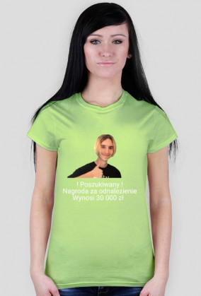 Damski T-shirt Poszukiwany Ahus | memeniwersum | memeniwershop