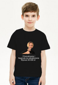 Chłopięcy T-shirt Poszukiwany Ahus | memeniwersum | memeniwershop
