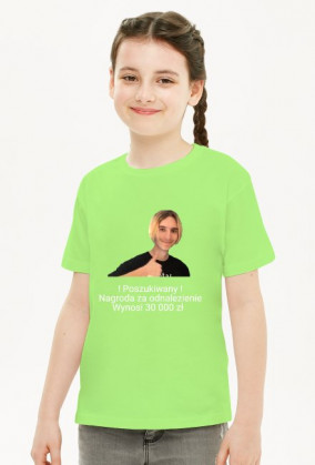 Dziewczęcy T-shirt Poszukiwany Ahus | memeniwersum | memeniwershop