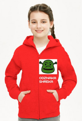 Dziewczęca bluza - Odznaka Shreka