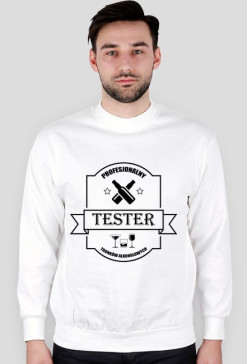 Bluza męska jasna - Profesjonalny tester alkoholi