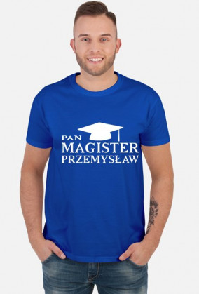 Koszulka personalizowana Pan Magister z imieniem Przemysław