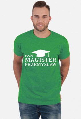 Koszulka personalizowana Pan Magister z imieniem Przemysław
