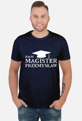 Koszulka personalizowana Pan Magister z imieniem Przemysław