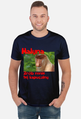 Granatowa koszulka z nosaczem polskości