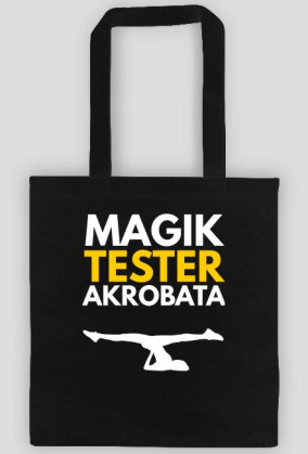 Magik, tester, akrobata - czarna torba