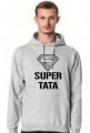 bluza męska z kapturem - super tata