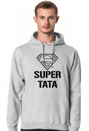 bluza męska z kapturem - super tata