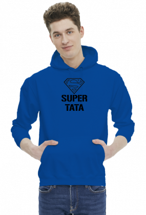 bluza męska z kapturem - super tata