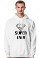 bluza męska z kapturem - super tata