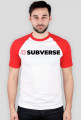 Dwukolorowa jasna koszulka męska subverse