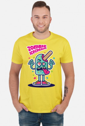 Zombie Ice Cream - lód potwór koszulka wakacyjna, lato