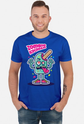 Zombie Ice Cream - lód potwór koszulka wakacyjna, lato