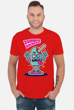 Zombie Ice Cream - lód potwór koszulka wakacyjna, lato