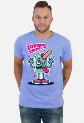 Zombie Ice Cream - lód potwór koszulka wakacyjna, lato