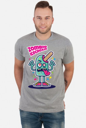 Zombie Ice Cream - lód potwór koszulka wakacyjna, lato