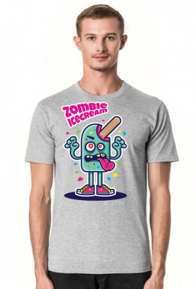 Zombie Ice Cream - lód potwór koszulka wakacyjna, lato
