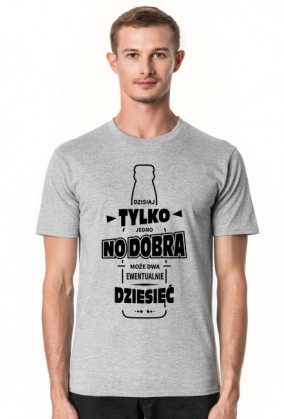 Koszulka męska jasna - Dzisiaj tylko jedno piwo