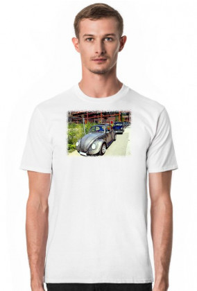 VW Garbus V2 - cartoon (koszulka męska)