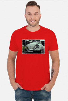 VW Garbus V3 - cartoon (koszulka męska)