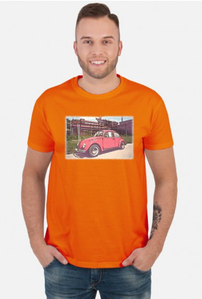VW Garbus V4 - cartoon (koszulka męska)