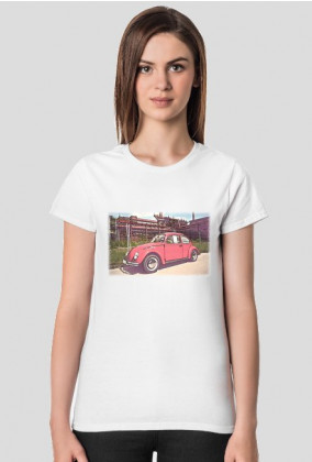 VW Garbus V4 - cartoon (bluzka damska)