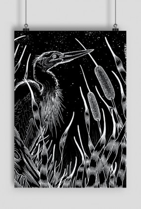 Heron Poster