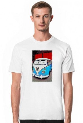 VW Bulli Ogórek - cartoon (koszulka męska)