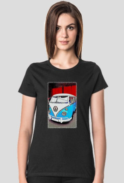 VW Bulli Ogórek - cartoon (bluzka damska)