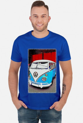 VW Bulli Ogórek - cartoon (koszulka męska) dg