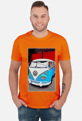VW Bulli Ogórek - cartoon (koszulka męska) dg