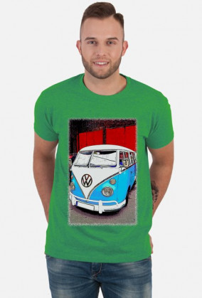 VW Bulli Ogórek - cartoon (koszulka męska) dg