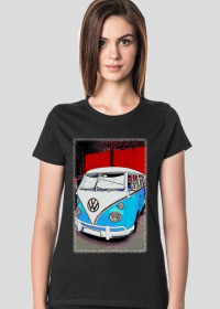 VW Bulli - cartoon (woman t-shirt) bi