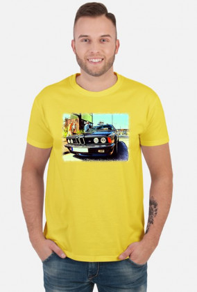 BMW E24 M635i - cartoon (koszulka męska)