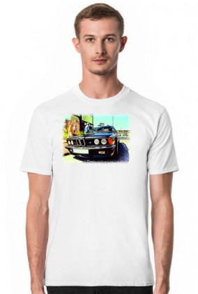BMW E24 M635i - cartoon (koszulka męska)