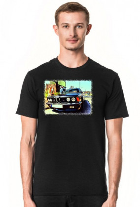 BMW E24 M635i - cartoon (koszulka męska)