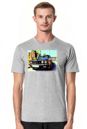 BMW E24 M635i - cartoon (koszulka męska)