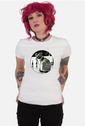 Koszulka Siedzący kot