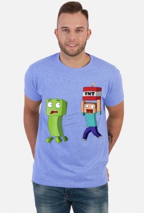 Minecraft Creeper i Steve