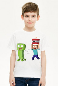 Minecraft Creeper i Steve