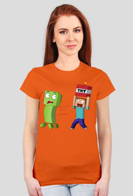 Minecraft Creeper i Steve