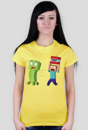 Minecraft Creeper i Steve