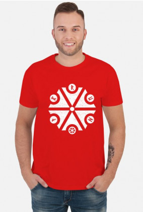 Koszulka słowiańska Perun symbol z literami